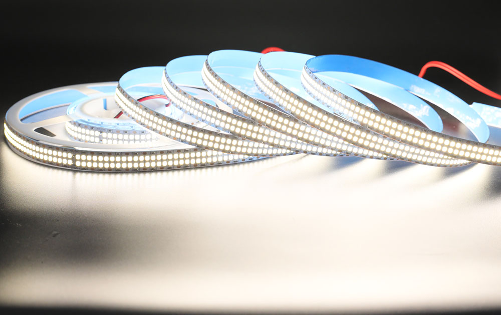 DC12/24V 2835 Super Bright 480LEDs/M High-density Double Row 16.5ft/5m 15mm Warm White Flexible LED Strip Light DC12/24V 2835 Super Bright 480LEDs/M High-density Double Row 16.5ft/5m 15mm Warm White Flexible LED Strip Light